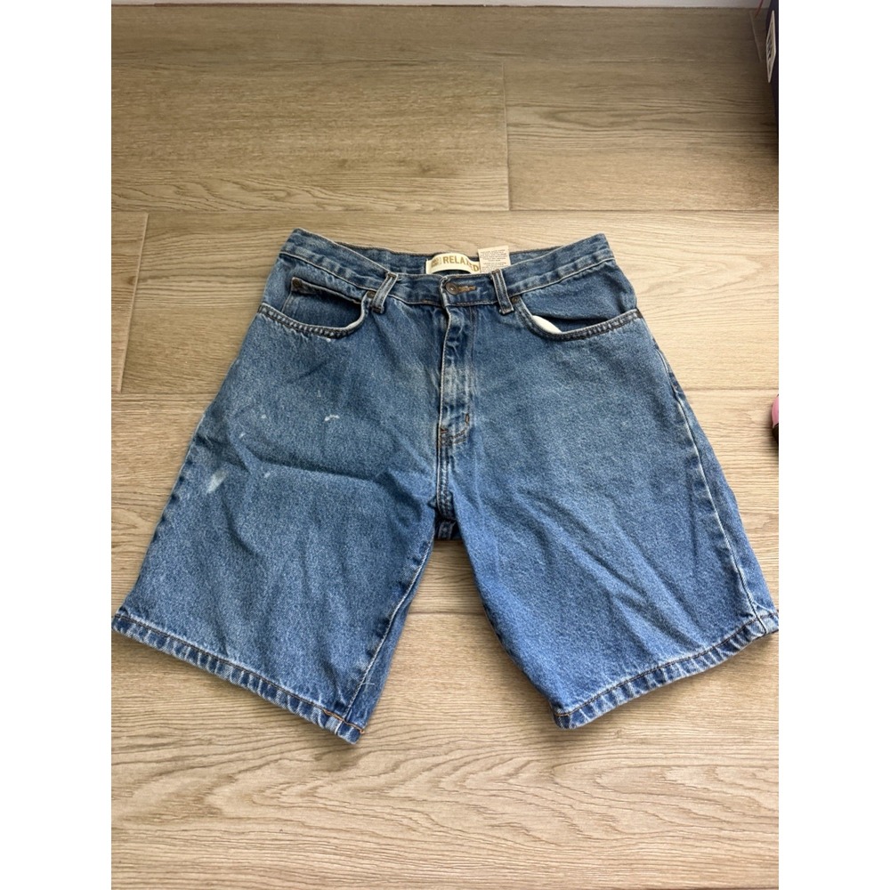 Vintage 90s Distressed and Rugged Faded Glory Relaxed Fit Denim Shorts Size 30